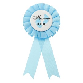 PATIKIL Mom to Be Tinplate Badge Pin, Gender Reveal Button Pins New Dad Mom Gifts for Party Celebration Decorations, Blue