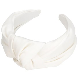 DRESHOW Top Knot Headband for Women Girls Knotted Elastic Hair Band Fashion Fabric HairBands Cute Wide Head Band