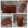 Luufan Clutch Bag, Genuine Leather, Men's, Second Bag, Leather, Small