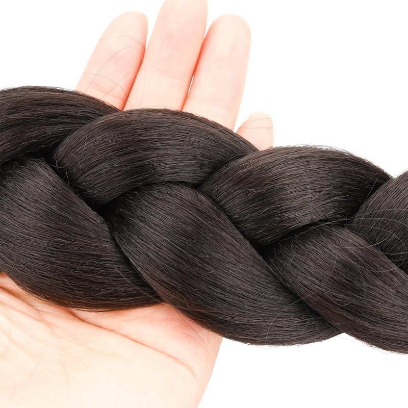 VOPPIS Long Braided Ponytail Extension 30 Inch Pre stretched Braiding