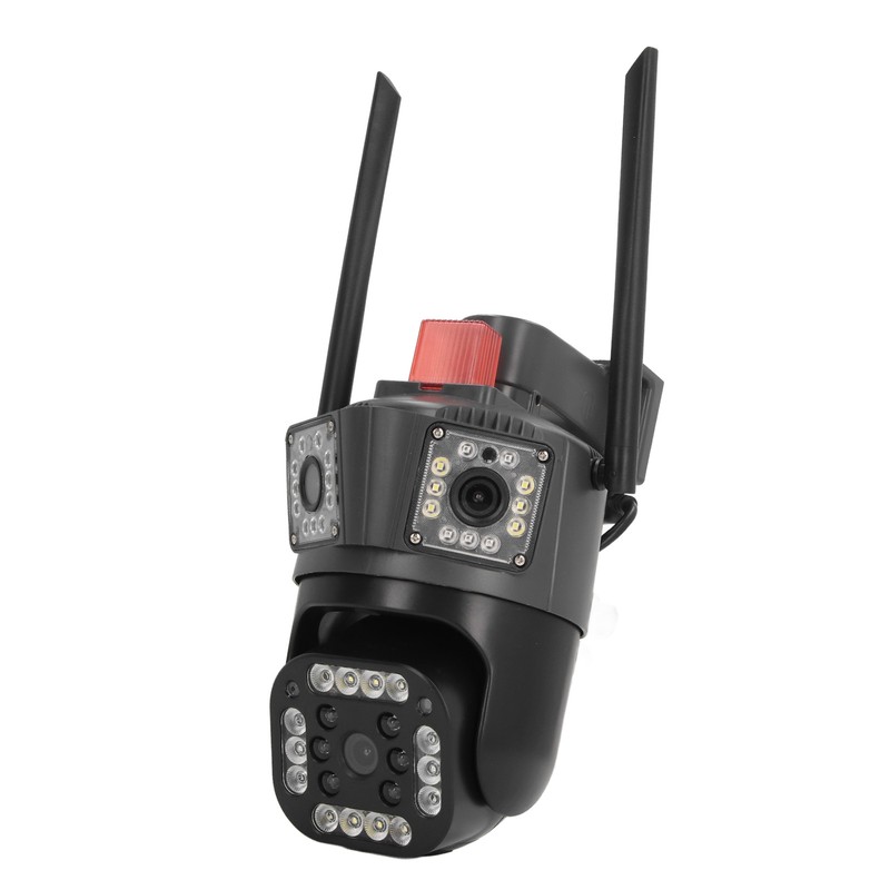 Outdoor 3 Lens Security Camera IP66 Waterproof 2 Way Talk