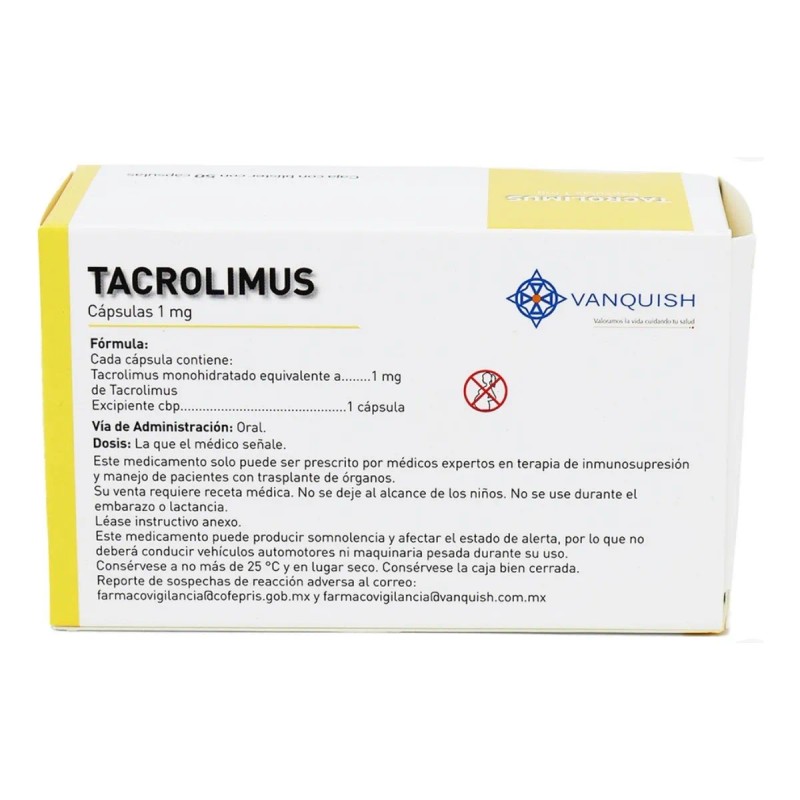 Tarolimus 1 Mg/50 Cápsulas