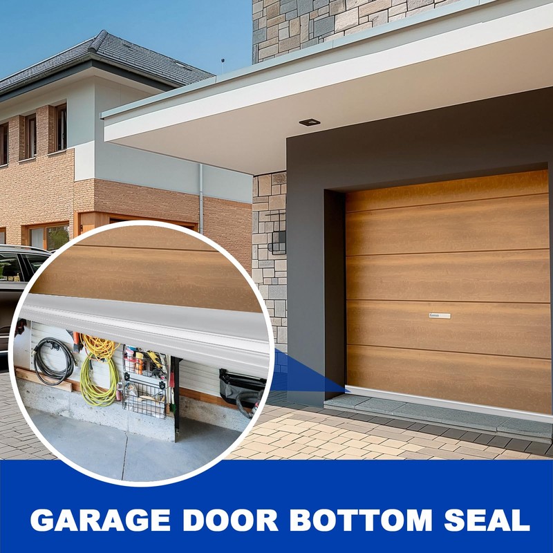 DGSL Garage Door Seals Bottom Rubber Weather Stripping Sealing Strip