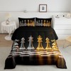 Feelyou Golden and Silver International Chess Comforter Set for Girls