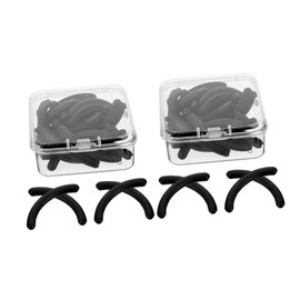 NOLITOY 48pcs Eyelash Curler Strip Eyelash Curlers Refills Large Size Curler Pads Curler Replacement Refills Universal Eyelash Curler Insert Eyelash Curler Pad Refills Rubber Black