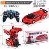 Tcvents RC Car, Robot Transformation, Car Toy, Transformation with LED