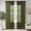 MIULEE 2 Panels Solid Color Sheer Window Curtains Elegant Window