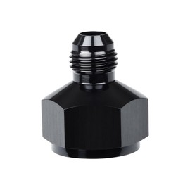 VehiMata 8AN Female to 6AN Male Flare Reducer Fitting Adapter Aluminum Black 1PC