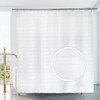 YISURE Extra Long Shower Curtain 220Drop, White Jacquard Shower Curtain