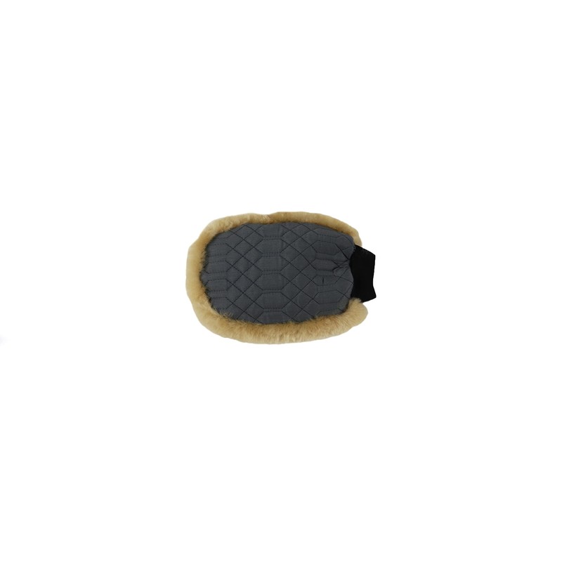 Engel Reitsport Lammfell Putzhandschuh zur Fellpflege PUHA1-CAM Camel Hellbraun