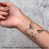 Azeeda 4 x 'Fennek-Fuchs, schlafend' Temporäre Tattoos - Wasserfest, Hautfreundlich