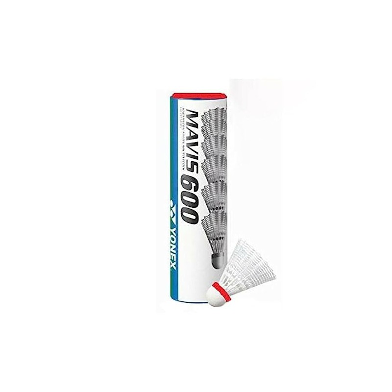 YONEX Mavis 600 Nylon Shuttlecocks, White, 78-Fast