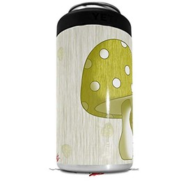 WraptorSkinz Skin Decal Wrap compatible with Yeti 16oz Tall Colster Can Cooler Insulator Mushrooms Yellow (COOLER NOT INCLUDED)