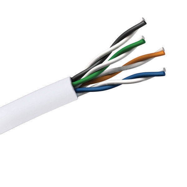 CAT5e CMR Ethernet UTP Cable White 1000FT - 24 AWG
