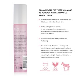 Bare by Vogue Light Face Tanning Serum - Achieve a Natural and Sun-Kissed Glow - Radiant Glow Hydrating Formula - Even and Streak-Free Application - Suitable for All Skin Types