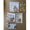 Ixia Mix Lot 1LB Mix Length Spacer, Round, Unplated, Steeling