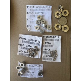 Ixia Mix Lot 1LB Mix Length Spacer, Round, Unplated, Steeling Steel