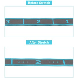 Banda De Resistencia, Ejercicio Para Fisioterapia, Yoga, RehabilitacióN Y En Casa, Metros Lavable,Correas Yoga Estirar,Cintas Elasticas Musculacion,Bandas Resistencia，Cintas Elasticas 9 grid 105*4 cm