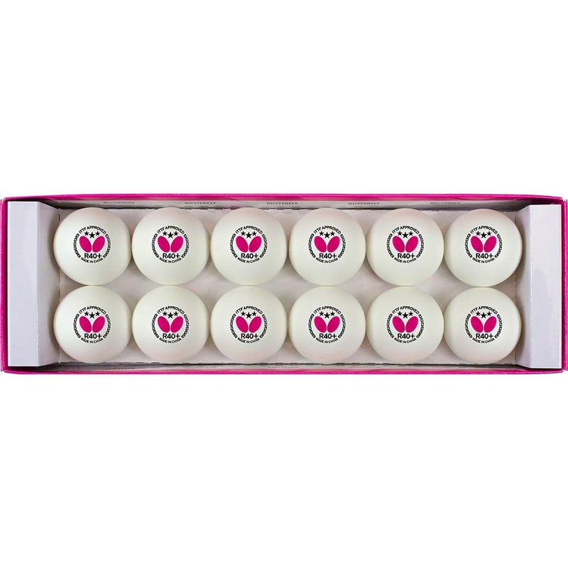Butterfly R40+ 3* Table Tennis Ball- box of twelve