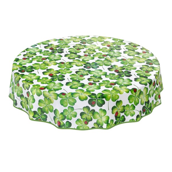 ANRO Tablecloth Oilcloth Washable Oilcloth Tablecloth Oilcloth Tablecloth Lucky Charm
