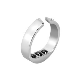 Landrain Snoring Ring for Finger Men Women Adjustable Anti Snoring Ring Anti Snoring Ring Against Insomnia, 4.6-5.1 cm, Metal, N