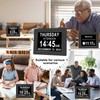 Johnziny 8 Inch Digital Day Calendar Clock, Dementia Clock for