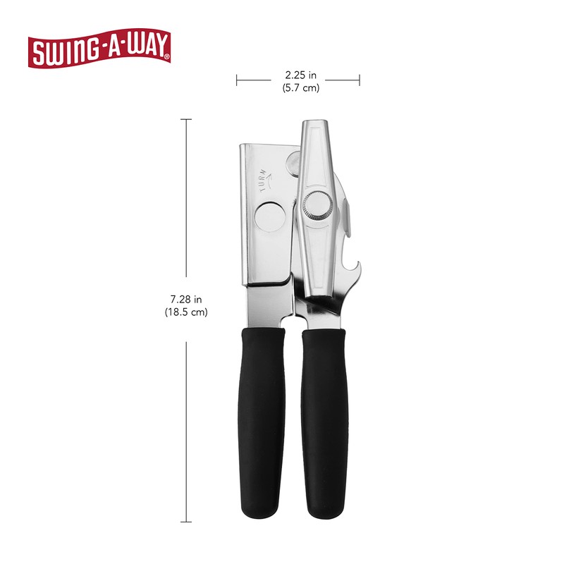 Swing-A-Way Portable Can Opener, Features an Ergonimic Handle for Optimal