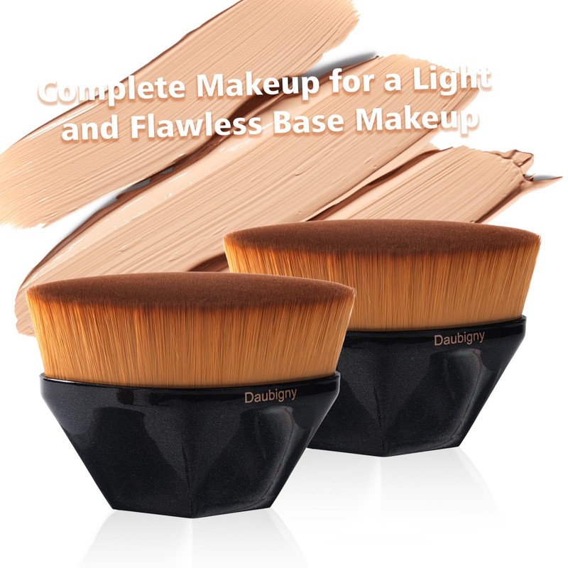 Foundation Makeup Brush For Self Tanner Flat Top Kabuki Hexagon