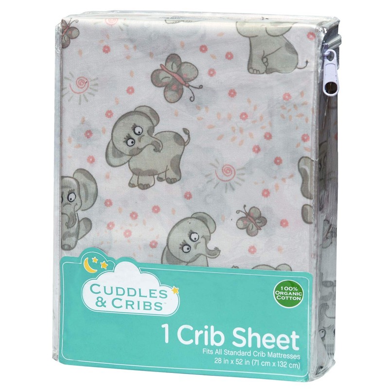 Cuddles & Cribs 1 Pack GOTS Certified Organic Cotton Fitted