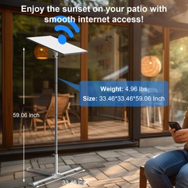 Starlink Tripod Mount Gen 3, 4 Legs Foldable Starlink Stand with Adjustable Height(Max 47'') and Tilt Angle, Gen 3 Tripod Stand for Star Link V3 Standard Dish, Gen3 Pole Mounting Bracket