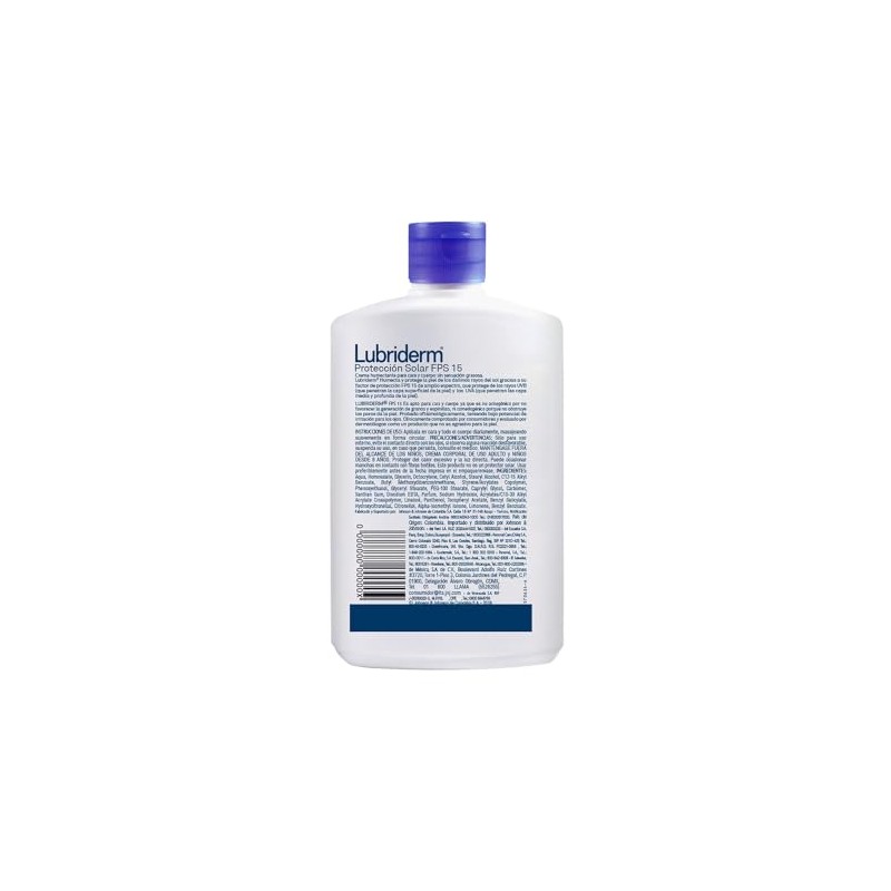 LUBRIDERM Crema Corporal Proteccion Solar Fps 15 200 ml