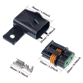 ZXFONE Waterproof ATC Fuse Holder Kit - 5 Pack, Black, Plastic & Metal, Panel Mount, Screw Connector, 12-10 Gauge, 3 Poles, 5 Positions