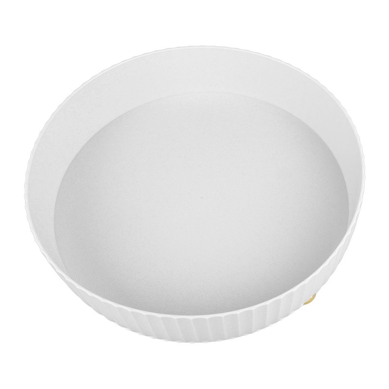 Rotatable Storage Tray Plastic Large Capacity Rotating Organizer Tray Desktop