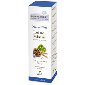 Bio Planete Omega Blue Linseed Oil Mixture for Dietary Supplement (1 x 0.10 L)
