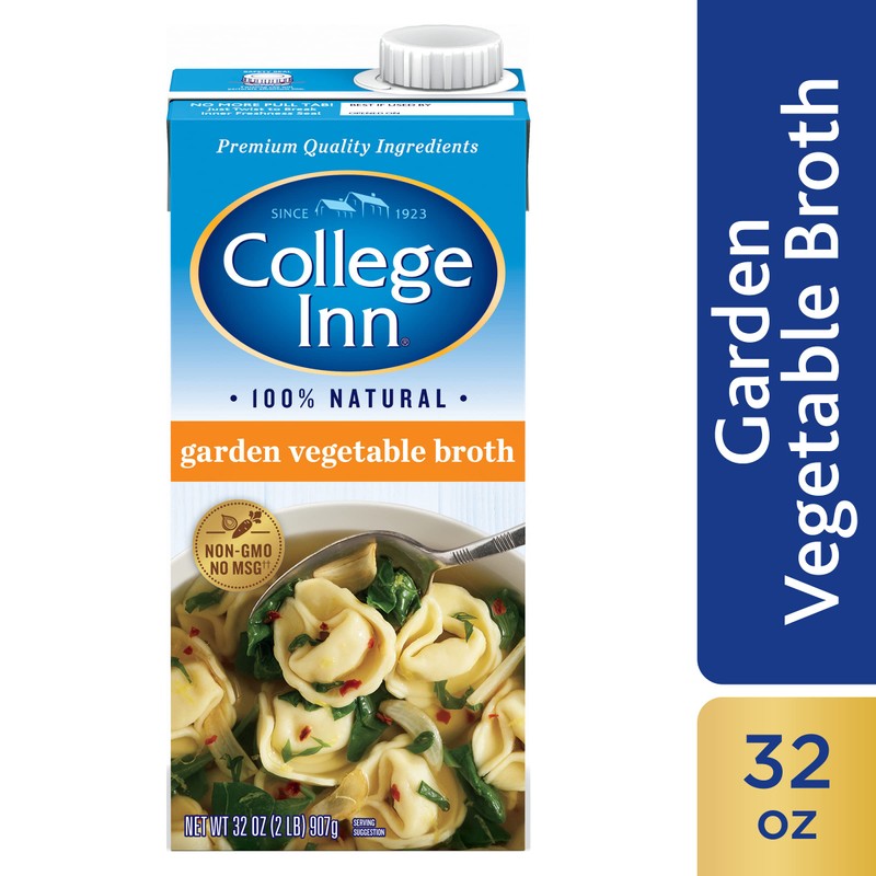 COLLEGE INN 100% Natural Garden Vegetable Broth, 32 oz Carton