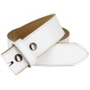 BS1200 White Belt Genuine Leather Replacement Casual Belt Strap 1-1/2"(38mm)