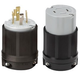 OCS Parts NEMA L14-20 Locking Plug and Connector Set | 250V - 20A | cUL Listed Replacement Generator Plugs (Plug + Connector)