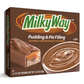 MILKY WAY, Milk Chocolate Pudding & Pie Filling, 3.25 oz, 4 Serving (Pack - 12)