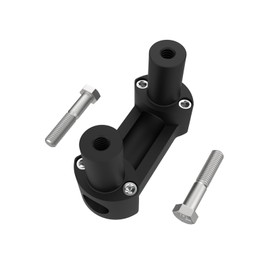 1-Inch Handlebar Risers with 1-Inch or 2-Inch Height, Matte Black Finish, Includes Top Clamp, For Softail, Sportster, and Dyna Models (2-inch handlebar risers)