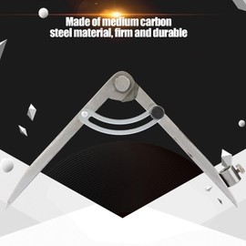 LHGWAT Circle Drawing Tool, Compass Scriber, Compass Drawing Tool Carbon Steel Adjustable Locking Wing Divider for Mechanical Marking and Leather Making Applications