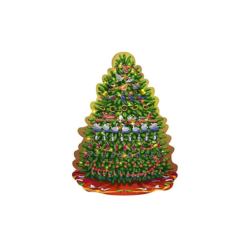 12 Days of Christmas Tree 500 Piece Puzzle
