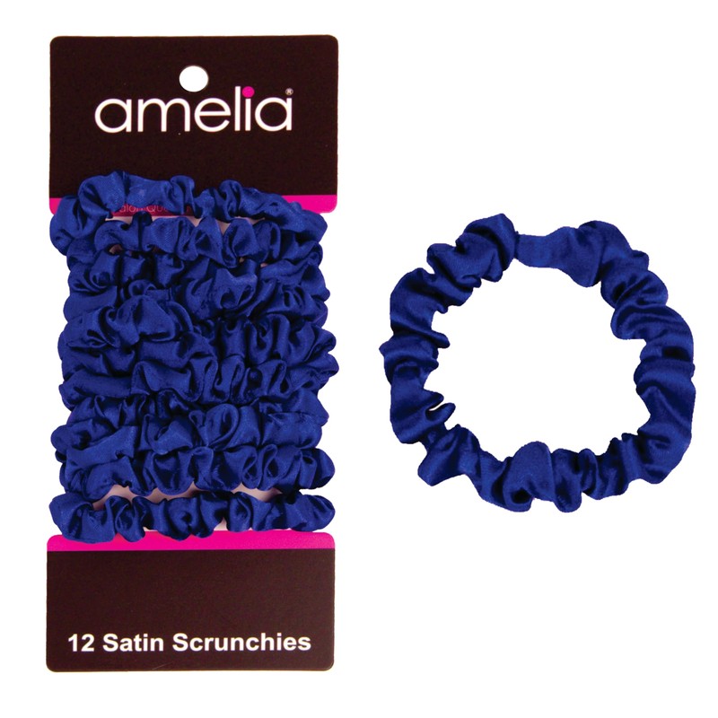 Amelia Beauty Products Amelia Beauty, Coleteros Pequeños De Satén Azul,