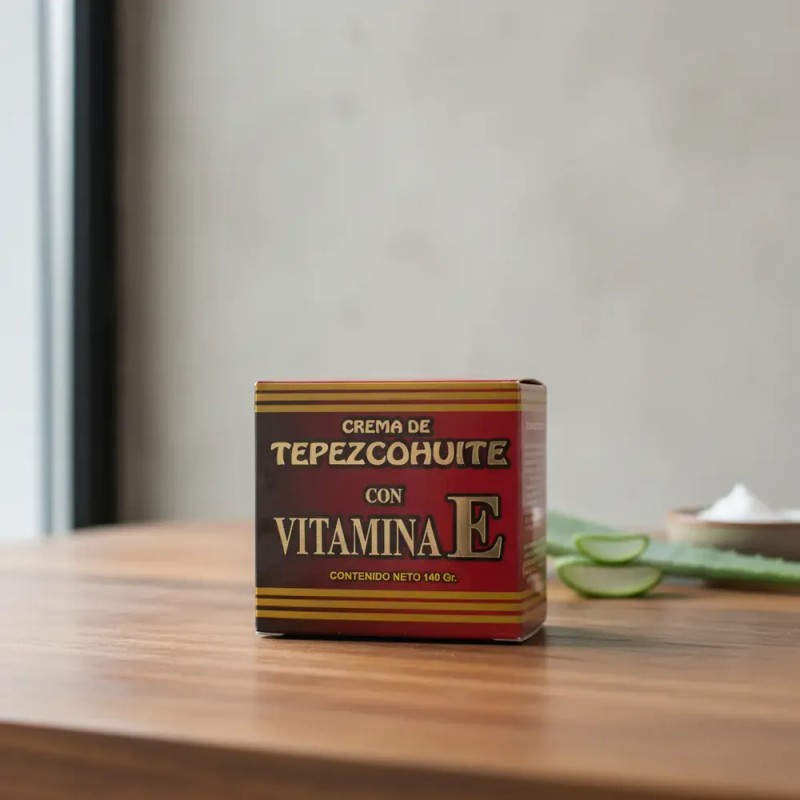 Crema De Tepezcohuite Con Vitamina E 140gr