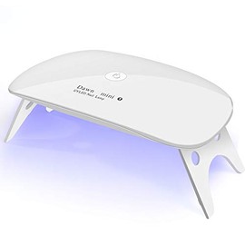 UV LED nail dryer Mini Gel nail lamp Portable Curing light for Gel Nail Polish,2 Timing Setting 45s/60s,6w(white)