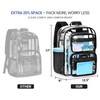 Heavy-Duty Clear Backpack for School and Work, Large Transparent Bag