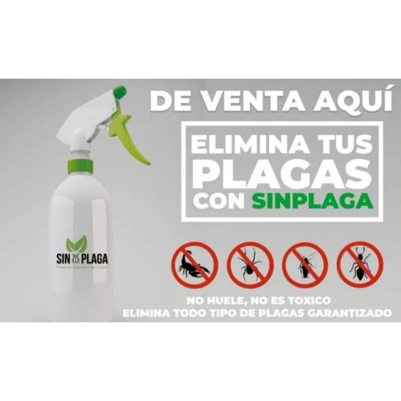 Sin plaga Líquido Sin Plaga Eficaz Caja C/12 Pzas Contra