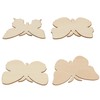 HOZEON 80 PCS Wooden Butterfly Crafts - Wooden Butterfly Cutouts