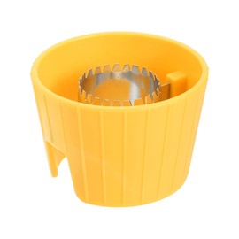 CASA -J Corn Stripper Cutter, Stainless Steel Corn Peeler Corn Stripping Tool Corn Remover Tool for Home Kitchen Use, Yellow