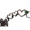 Rustic Vine Hearts Garland with Greenery – 5 Ft Decorative
