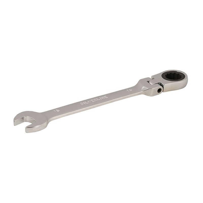 Silverline 763605 Flexible Head Ratchet Spanner, 16 mm